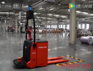 海通激光導(dǎo)航叉車AGV視頻