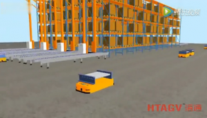 大型電商揀配智能物流AGV應(yīng)用