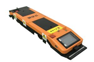 艾吉威第一批新款雙驅(qū)雙向潛伏式AGV小車即將上崗