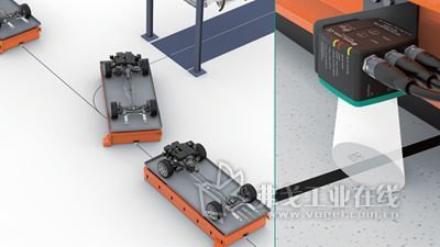 可根據顏色反差引導AGV小車的視覺導航定位傳感器