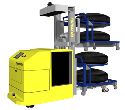 柯金 雙貨叉堆垛激光導(dǎo)航AGV