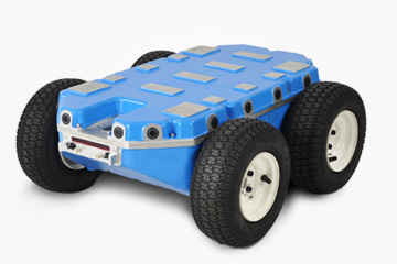 四輪差動機器人移動底盤  接口豐富 軟件開源 室外巡檢機器人 探險越野機器人