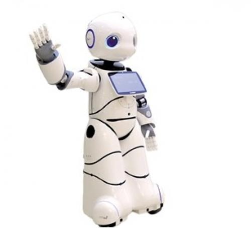 機(jī)器人“優(yōu)優(yōu)”亮相供電營業(yè)廳