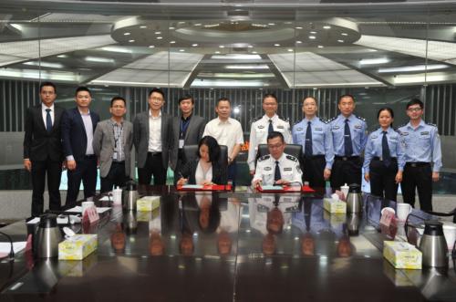 廣州交警支隊(duì)與?？低暫炗啈?zhàn)略合作