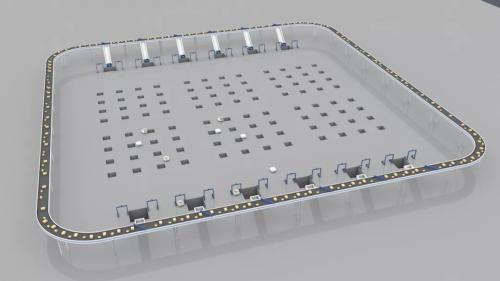 全球首創(chuàng)：Geek+自主研發(fā)無(wú)需鋼平臺(tái)的落地式分揀系統(tǒng)