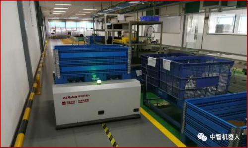 中智機(jī)器人成功地為行業(yè)龍頭蘇美達(dá)集團(tuán)建設(shè) 智能AGV小車立庫(kù)物流系統(tǒng)