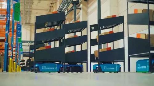 菜鳥未來園投七百臺AGV 建成最大機(jī)器人倉庫