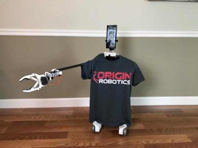 Origibot2：一臺具備交互功能的遠(yuǎn)程呈現(xiàn)機(jī)器人
