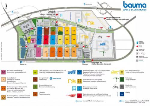 614,000㎡，bauma 2019全新展館布局震撼發(fā)布(2020年11月24-27日)