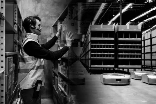 Geek+和COHESIO合作創(chuàng)建的AGV倉庫 