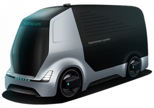 一清創(chuàng)新-低速無人駕駛快遞物流車