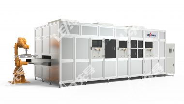 先導(dǎo)智能  玻璃切割、鉆孔流水線