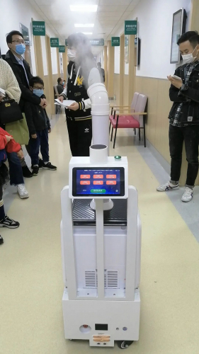 防疫新科技，銳曼霧化消毒機(jī)器人為上海兒童醫(yī)院護(hù)航