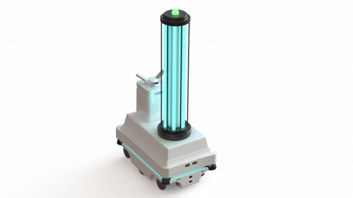 庫崎智能室內(nèi)消毒移動機器人