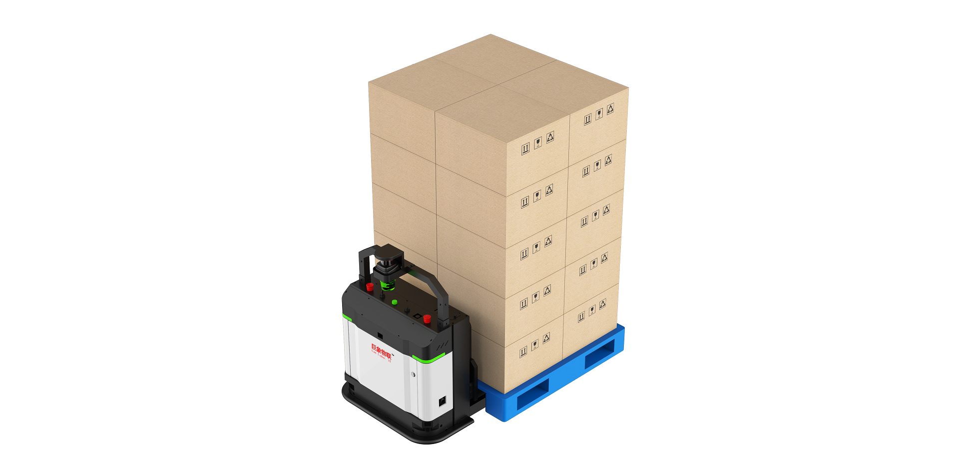 巨象物聯(lián)堆高式AGV