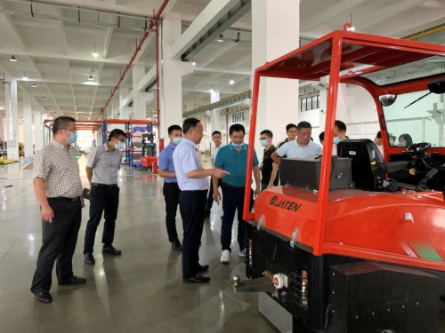 廣東省佛山市副市長趙海蒞臨嘉騰參觀和調(diào)研