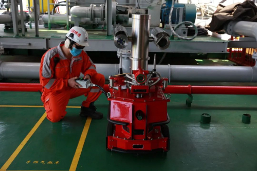 東方作業(yè)公司順利完成海上智能巡檢機(jī)器人第一階段調(diào)試