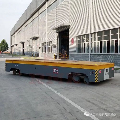 50噸液壓轉(zhuǎn)向無軌車 應(yīng)用于機械制造業(yè)重型工件、板材等材料運輸