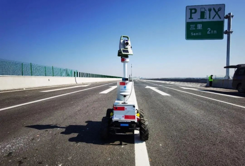 客戶案例|中建三局道路工程移動式高精度測量機(jī)器人