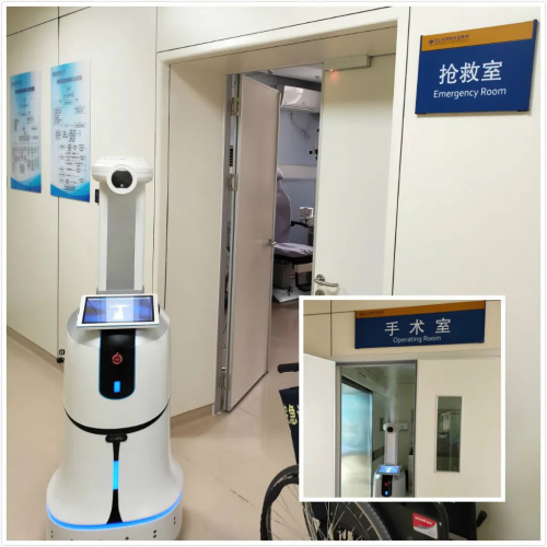 抗疫前線持續(xù)輸出 小笨智能測(cè)溫消毒機(jī)器人征戰(zhàn)北京世紀(jì)壇醫(yī)院