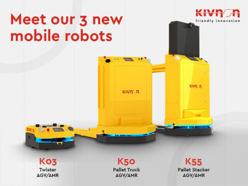 Kivnon推出三款新型倉(cāng)庫(kù)移動(dòng)機(jī)器人