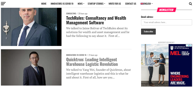 歐洲媒體報道疫情下影響世界的企業(yè)，稱快倉引領(lǐng)智能倉儲物流變革