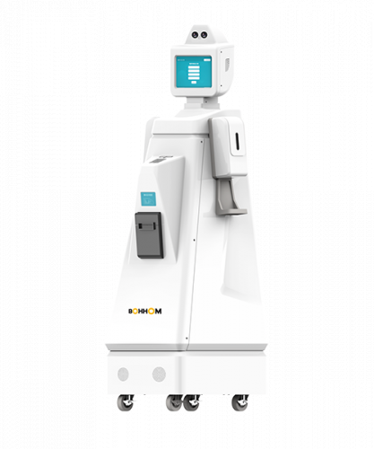 科技手段添助力，測溫導流機器人打造智慧防疫新風尚 