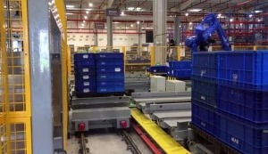 國自汽車制造零部件物流行業(yè)空塑箱自動分揀碼垛系統(tǒng)解析