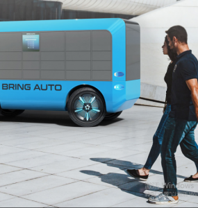 BringAuto自主機器人可以將貨物交付給最終客戶。裝載貨物后，他選擇最快的交貨路線，并逐步將所有包裹運送到各個地址。它會及時通知收件人確切的交貨時間。要取貨，您必須在機器人的觸摸屏上輸入一個特殊的