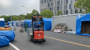 同心守滬|木蟻無人叉車助力張江方艙醫(yī)院