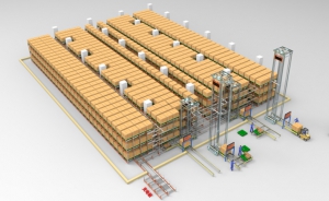 大鹿智造立體倉庫三維動(dòng)畫