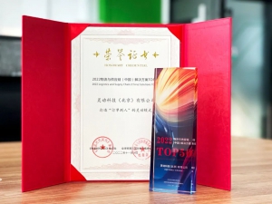 靈動科技獲『國際物流與供應(yīng)鏈中國解決方案 TOP 50 優(yōu)秀案例』獎