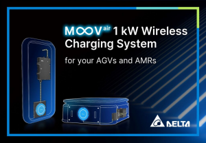 1千瓦，峰值效率為93%！臺達推出針對AGV/AMR 應(yīng)用的無線充電器MOOVair系列
