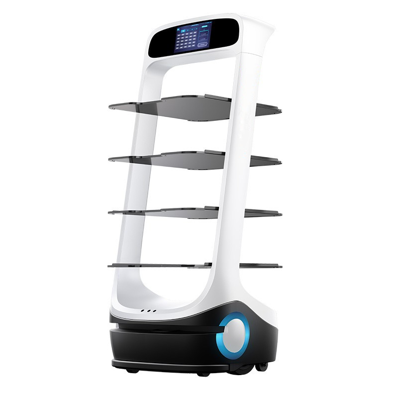 酒店餐廳飯店火鍋店送餐機(jī)器人送餐車(chē)上菜端菜傳菜機(jī)器人服務(wù)員