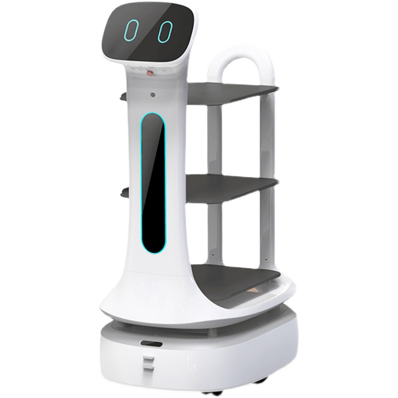 餐飲酒店火鍋店餐廳智能送餐機(jī)器人送菜端菜傳菜自動(dòng)迎賓機(jī)器人