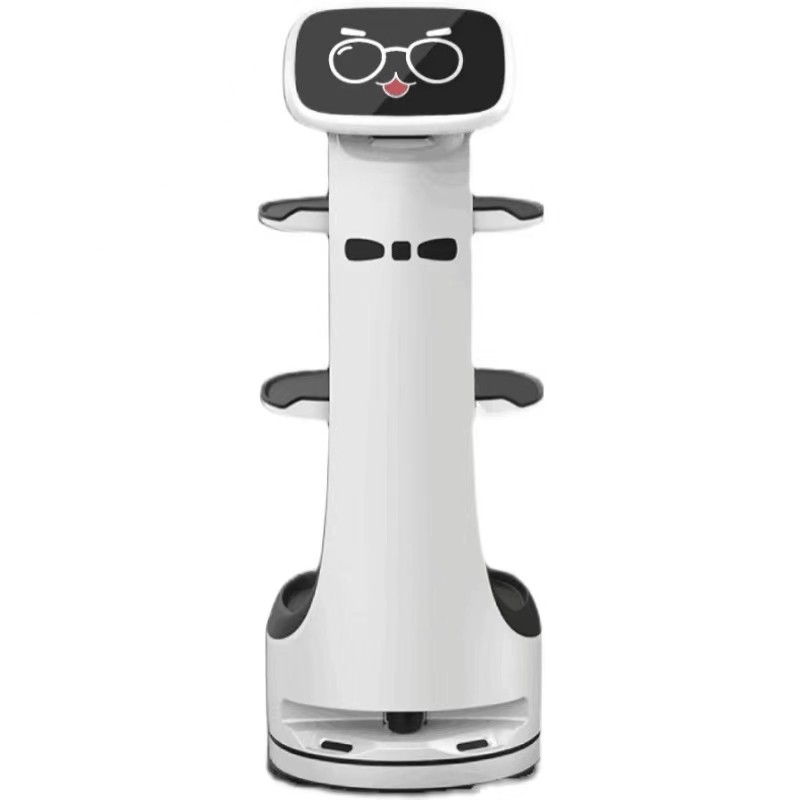 送餐機(jī)器人自動(dòng)語(yǔ)音提醒自主導(dǎo)航智能避障餐廳配送機(jī)器人服務(wù)員