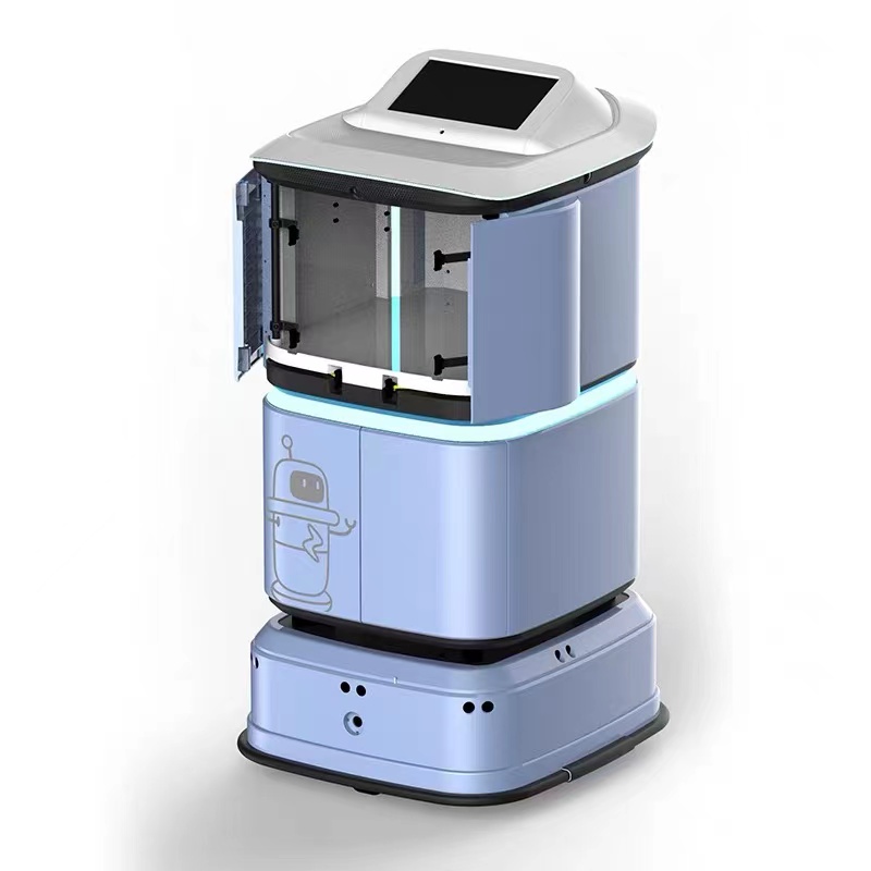 智能酒店配送機(jī)器人客房送物機(jī)器人自主上下電梯自動(dòng)行走避障