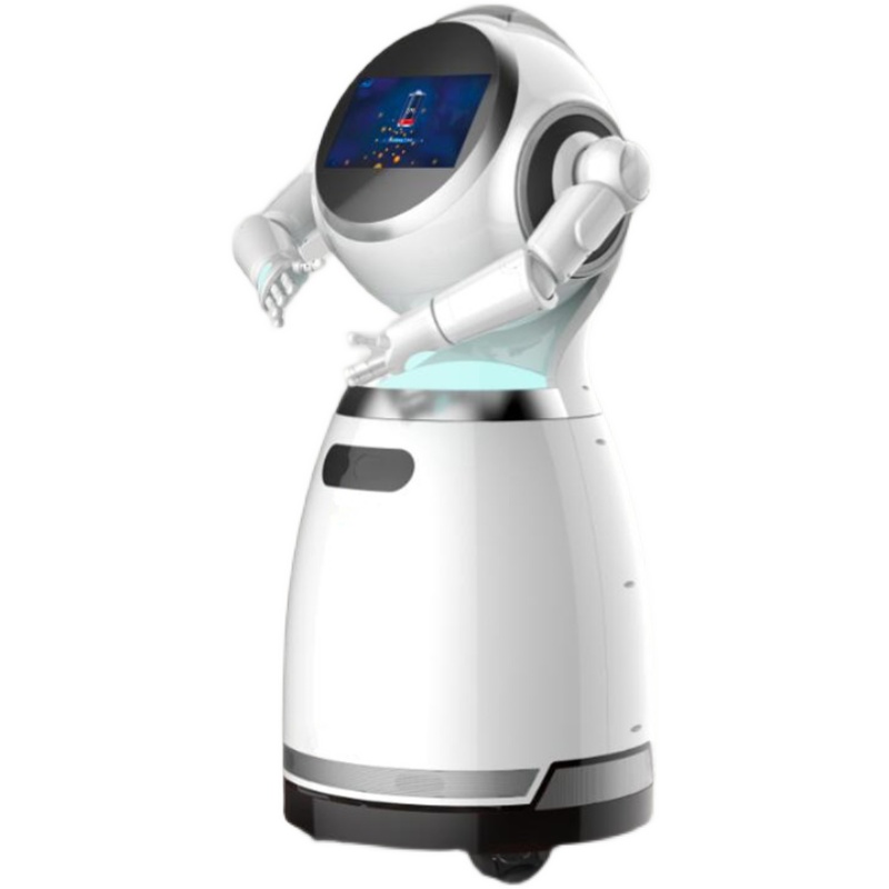 AI智能語音對話迎賓接待講解機器人商用咨詢自動充電迎賓機器人