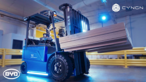 比亞迪聯(lián)手Cyngn共同研發(fā)以人工智能驅(qū)動的自動叉車