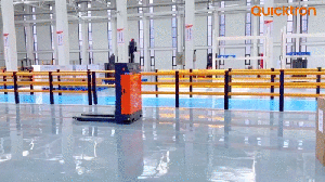 Quicktron快倉全向激光slam堆高式叉車，智能搬運有了新天花板