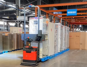 科鈦AGV搬運(yùn)機(jī)器人助力電氣設(shè)備企業(yè)打造智慧工廠