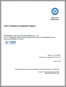 TüV南德：九曜智能平衡重?zé)o人叉車通過(guò)PLd安全評(píng)估