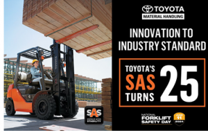 豐田叉車SAS系統(tǒng)問世25周年