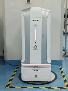 檢驗科來了兩位“新員工” 物流機器人上線啦