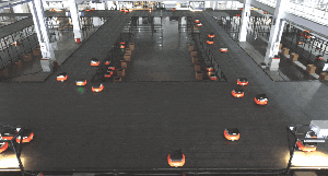 【360+機(jī)器人聯(lián)動(dòng) 高效分揀】 螞蟻機(jī)器人海外圖書(shū)電商項(xiàng)目震撼上線！