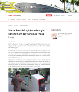 出海新征程：行深智能無人車聯(lián)合Viettel Post在越南首次開啟別墅區(qū)末端配送業(yè)務(wù)