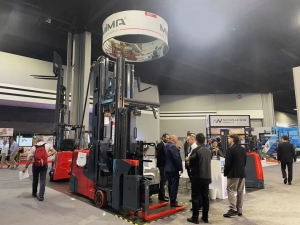 搬易通（MiMA米瑪）超窄通道叉車亮相MODEX 2026聚焦中國力量