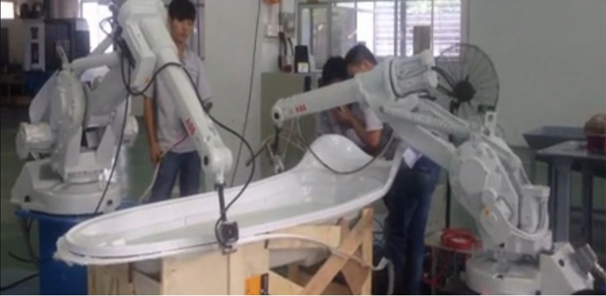 廣東力生浴缸切割機器人