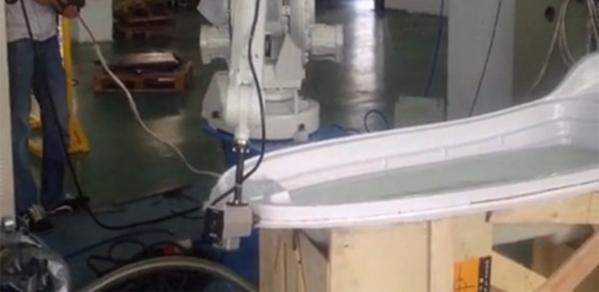 廣東力生浴缸切割機(jī)器人